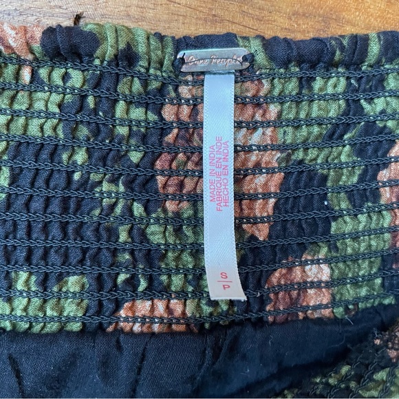 Free People Sawyer Floral Tiered Maxi Skirt - Black, Orange, & Green size Small - Picture 7 of 12